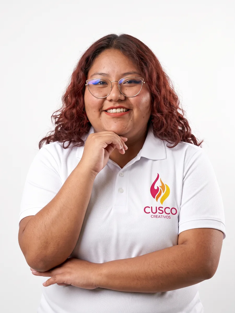 Andrea Calle, del área de contabilidad de Cusco Creativos