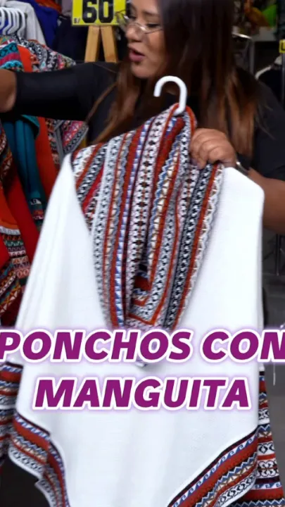 Video de venta de ponchos artesanales
