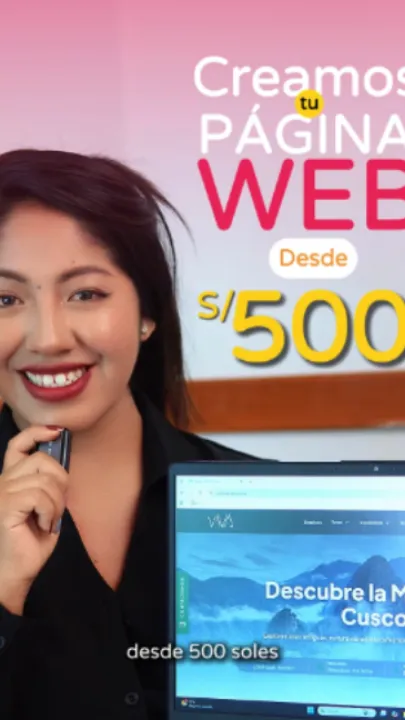 Página web para agencias de viajes desde S/500