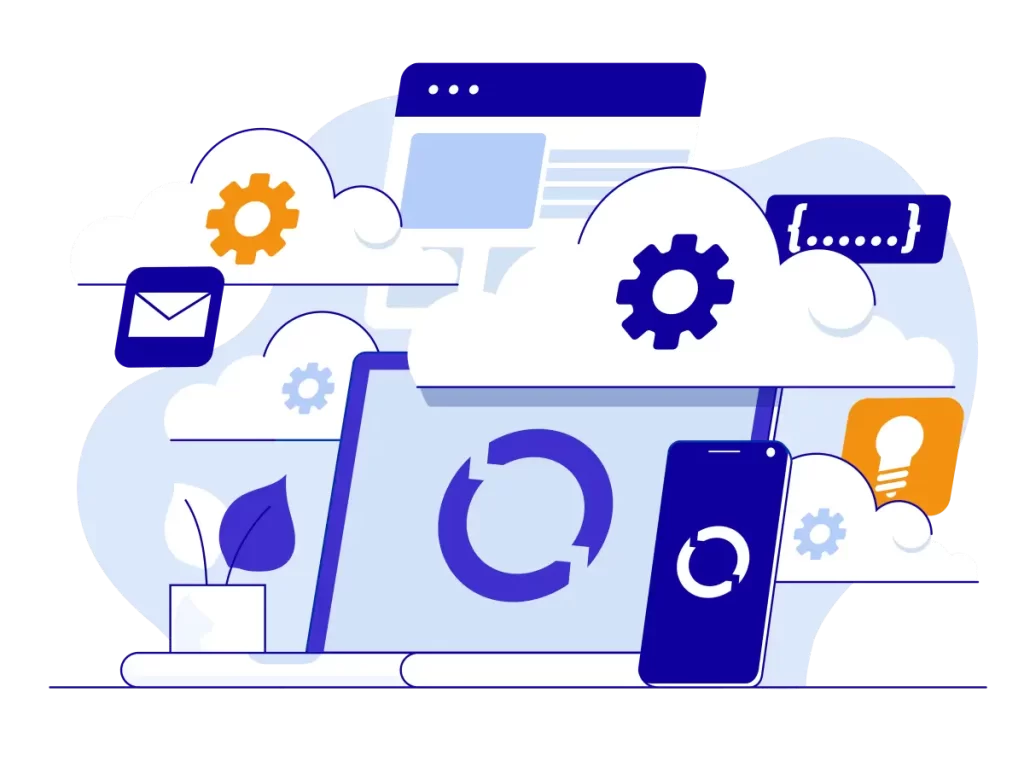 Ilustración de enlaces y posicionamiento web