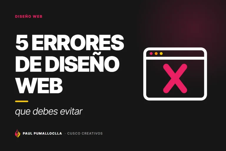 5 Errores de Diseño Web